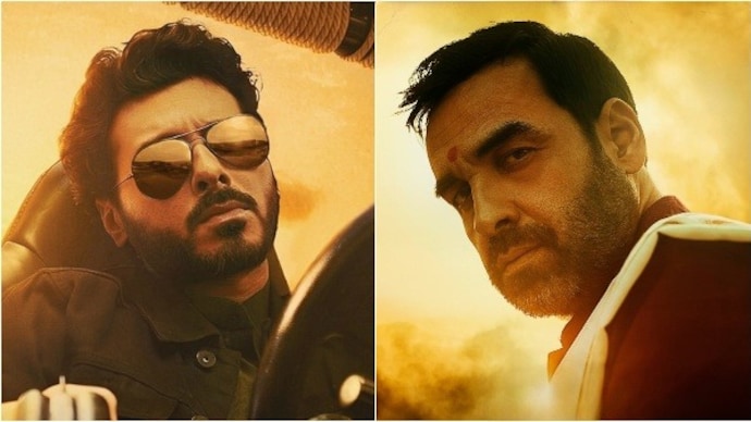 Divyenndu as Munna Tripathi (L) and Pankaj Tripathi as Akhanda Tripathi aka Kaleen Bhaiya (R) from Mirzapur: The Movie. (Photo: Movie stills) Munna Bhaiya vs Kaleen Bhaiya
