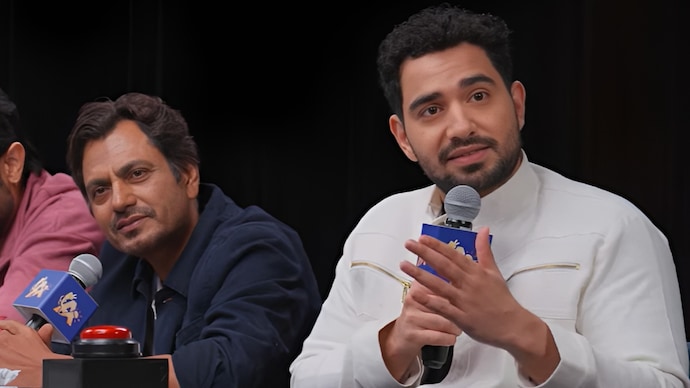 Nawazuddin Siddiqui, Samay Raina on India's Got Latent. Nawazuddin Siddiqui, Samay Raina on India's Got Latent.