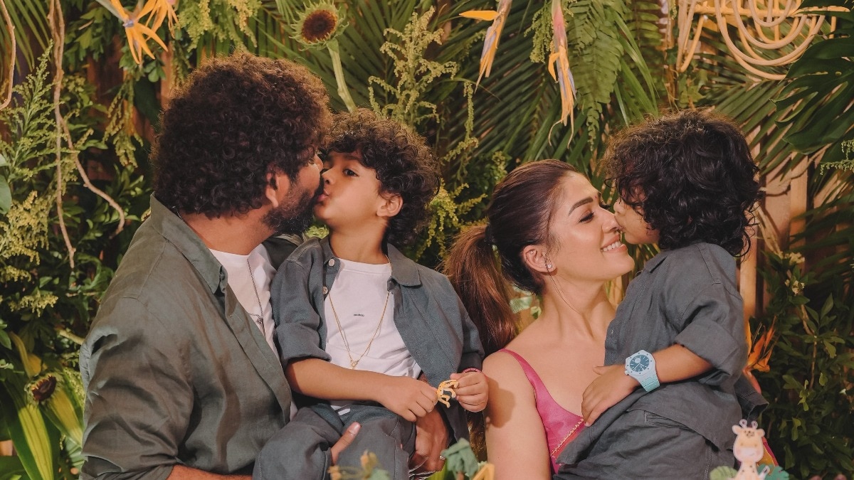 Pics: Nayanthara-Vignesh's twin sons turn four with a roaring birthday bash