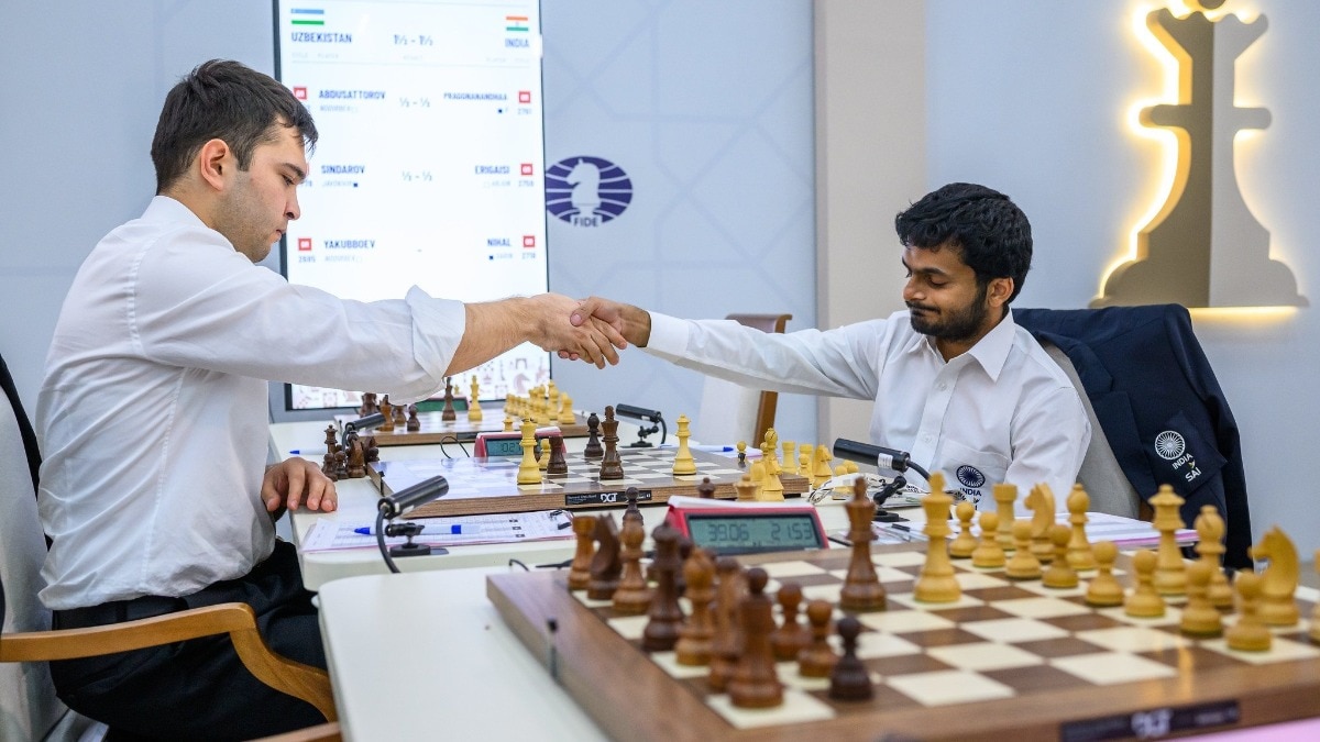 Chess Olympiad: India's men lose to Uzbekistan, surrender sole lead