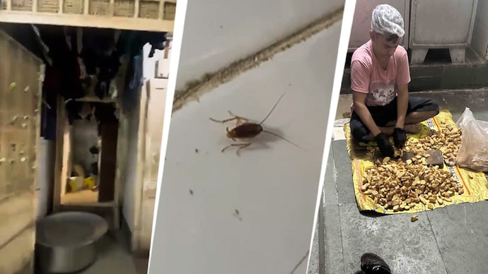 Officials found food being handled directly on the floor, along with unhygienic food preparation and utensil-washing facilities. Officials found food being handled directly on the floor, along with unhygienic food preparation and utensil-washing facilities.