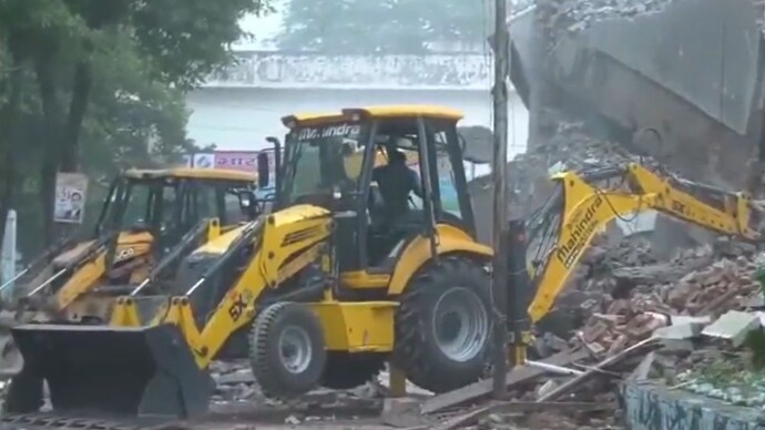 The demolition drew criticism from opposition leaders and Muslim organisations in India. (Photo: X/ANI)