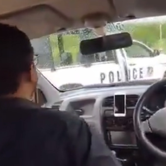 Tesla or Masla: Pakistani man showcases ‘self-driving’ car, crashes into police van