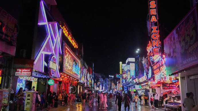Pattaya's Walking Street is its best-known nightlife strip, packed with bars, clubs and adult-entertainment venues. (Image: AP) Pattaya's Walking Street is its best-known nightlife strip, packed with bars, clubs and adult-entertainment venues. (Image: AP)