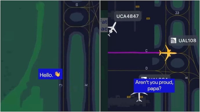 A father-daughter pilot duo's cute banter on radio at an US airport has gone viral. (Photos: Instagram/@UnitedAirlines) pilot