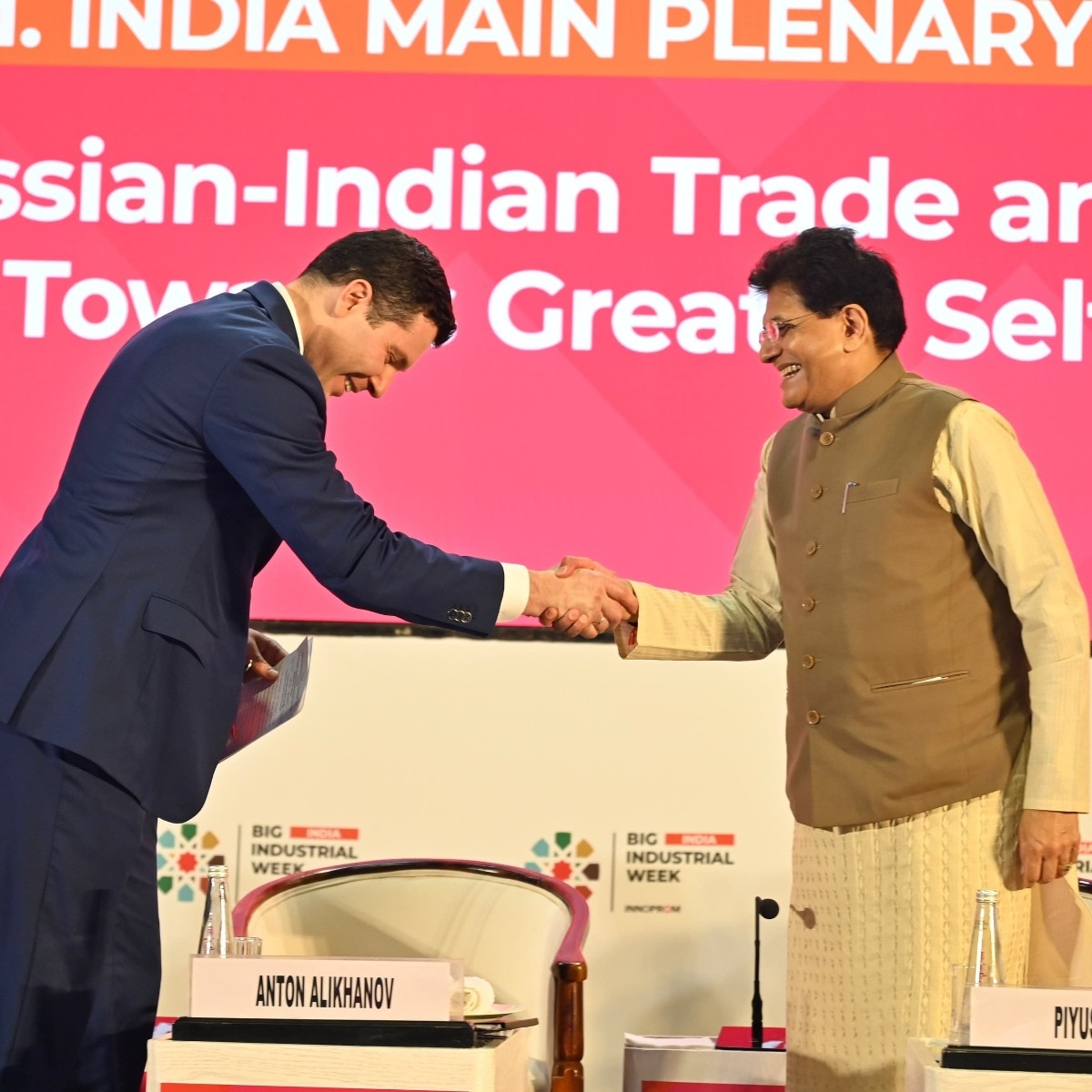 Maybe he can join Bollywood: Piyush Goyal quips about 'dashing' Russian Minister