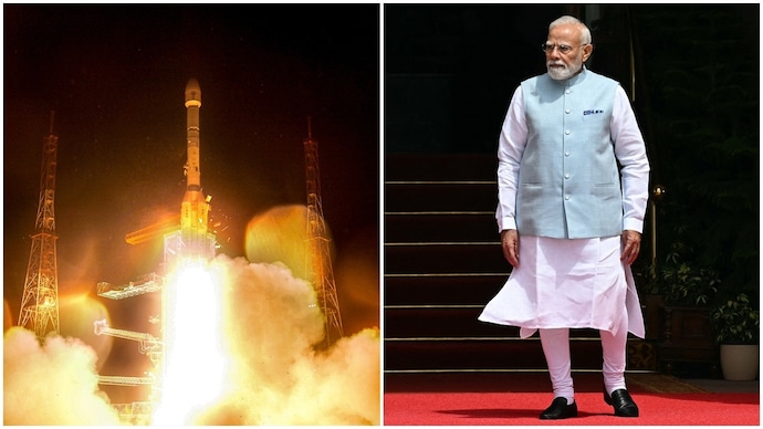 PM Modi congratulated Isro on social media platform X. (Photo: PTI/AFP) PM Modi, Amit Shah, others shower praise on Isro after EOS-05 launch