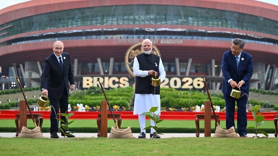 PM Modi plants banyan tree with BRICS leaders, calls it symbol of shared future