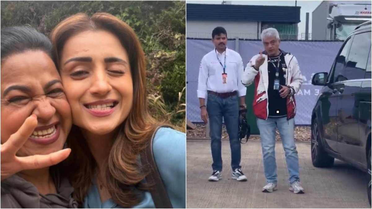 Actor Radhika, Trisha's London selfie sparks buzz as CM Vijay flags off Ajith's race
