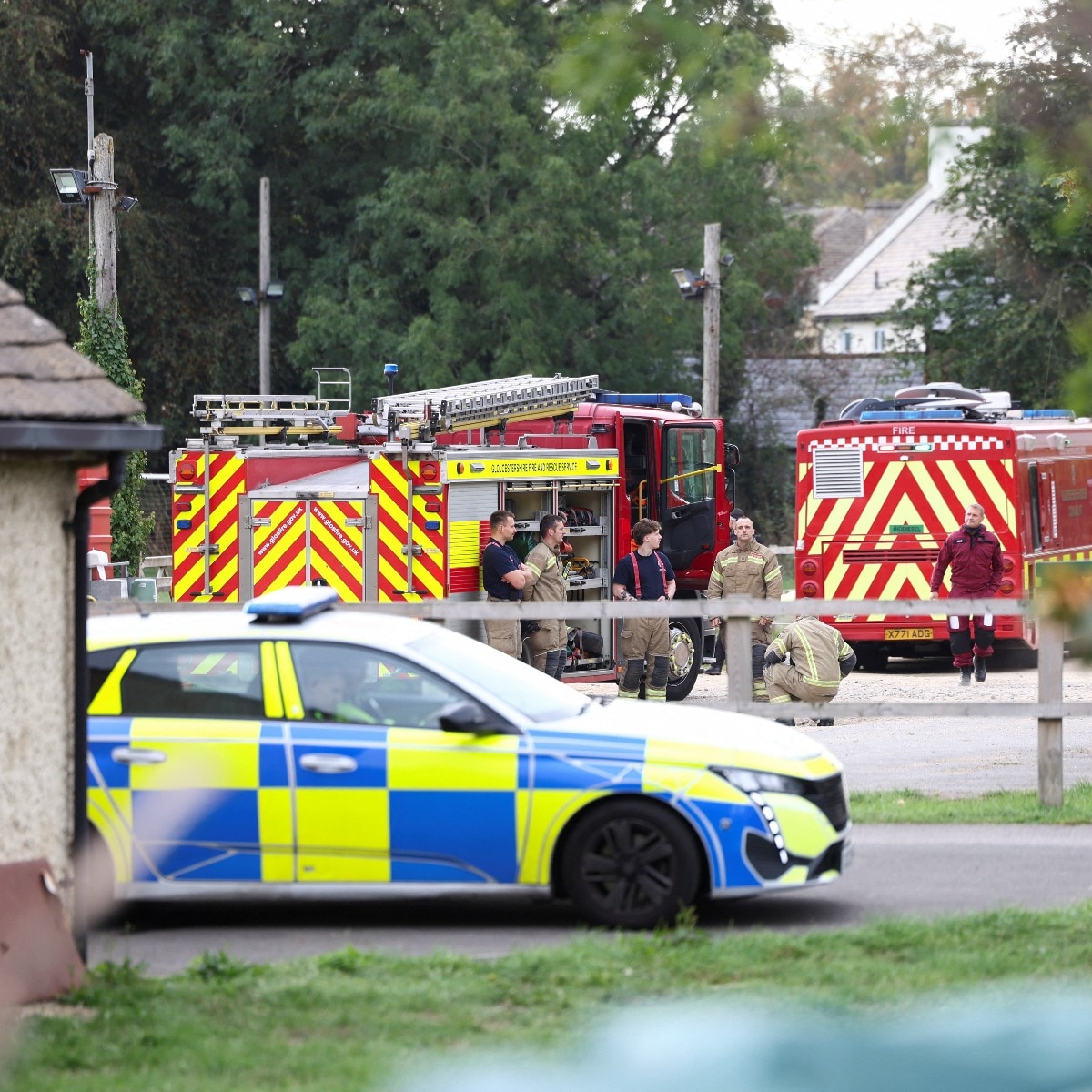 Men arrested, homes evacuated in major incident at UK base hosting US Air Force