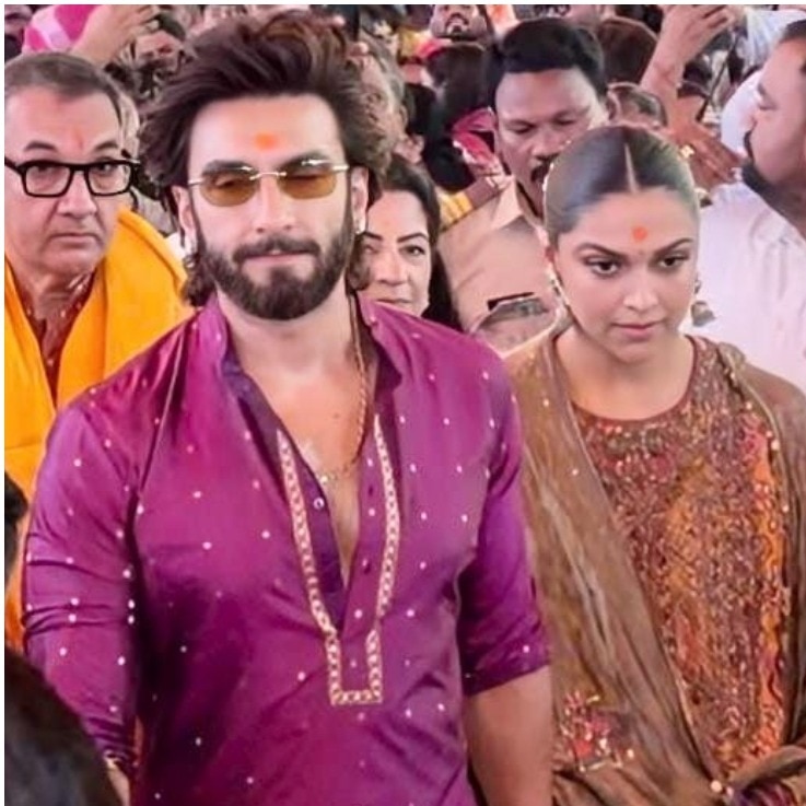 Pregnant Deepika Padukone joins Ranveer as family seeks blessings at Siddhivinayak