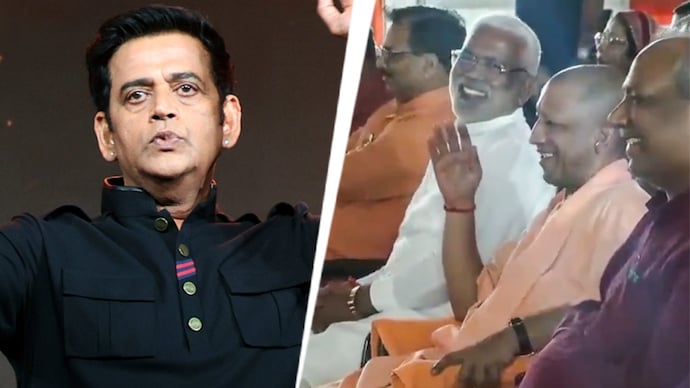Ravi Kishan said Gorakhpur feels like Spain, eliciting laughter from Yogi Adityanath.