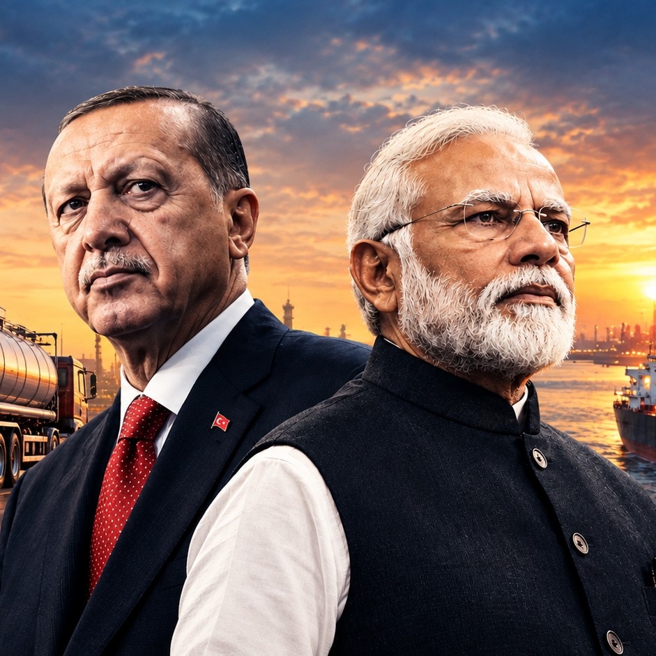 recep tayyip erdogan narendra modi india turkey diesel export us fuel ban importing pakistan ally ankara trade new delhi