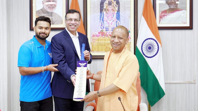 Pant returned to DC after two years with LSG (Courtesy: PTI) Rishabh Pant, Sanjiv Goenka
