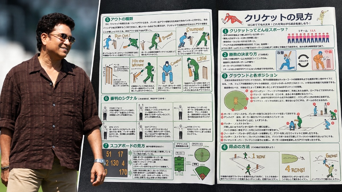 Sachin Tendulkar impressed by Japan's cricket lesson, praises special fan guides