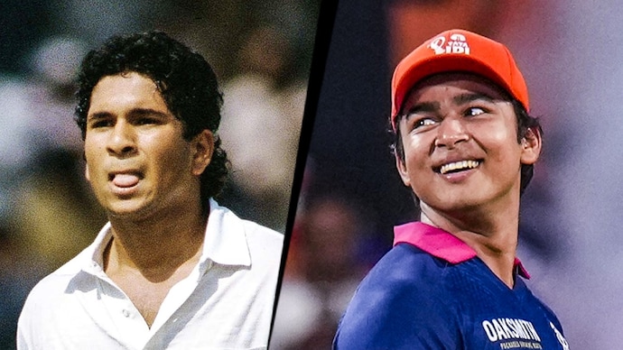 Devajit Saikia said Sooryavanshi should follow Sachin Tendulkar's path. (India Today/PTI Photos) Sachin Tendulkar and Vaibhav Sooryavanshi