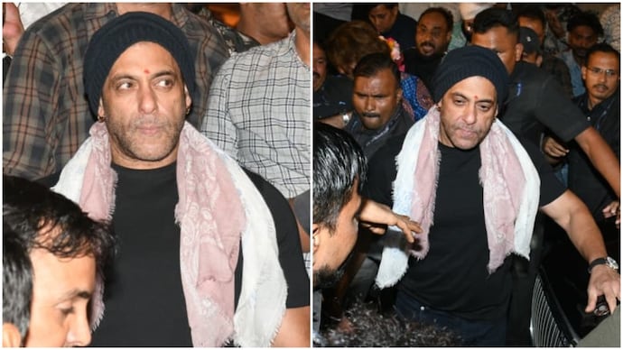 Salman Khan stepped in when a young fan was pushed in the crowd. (Credit: Yogen Shah) Salman Khan