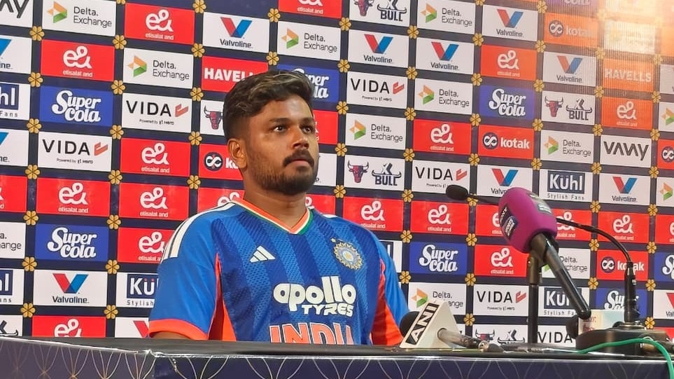 Sanju Samson spoke to the press after his fifty in Delhi vs Afghanistan (India Today Photo) Sanju Samson