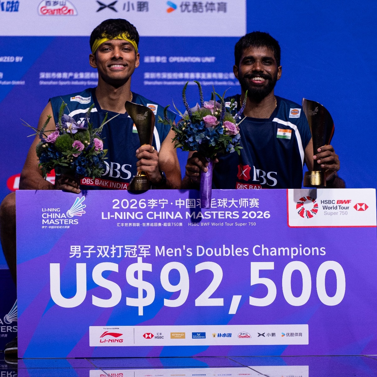 Satwiksairaj Rankireddy and Chirag Shetty