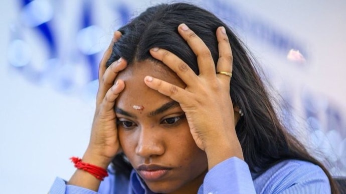 Chess Olympiad: Savitha Shri's late heroics help India salvage draw against Kazakhstan (@savithachess Photo) Savitha Shri