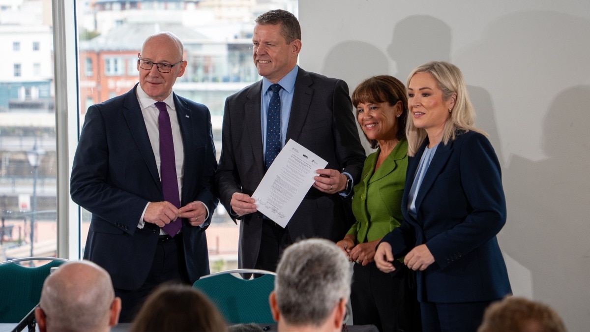 Scottish, Welsh and Irish leaders sign landmark independence pact, seek EU future
