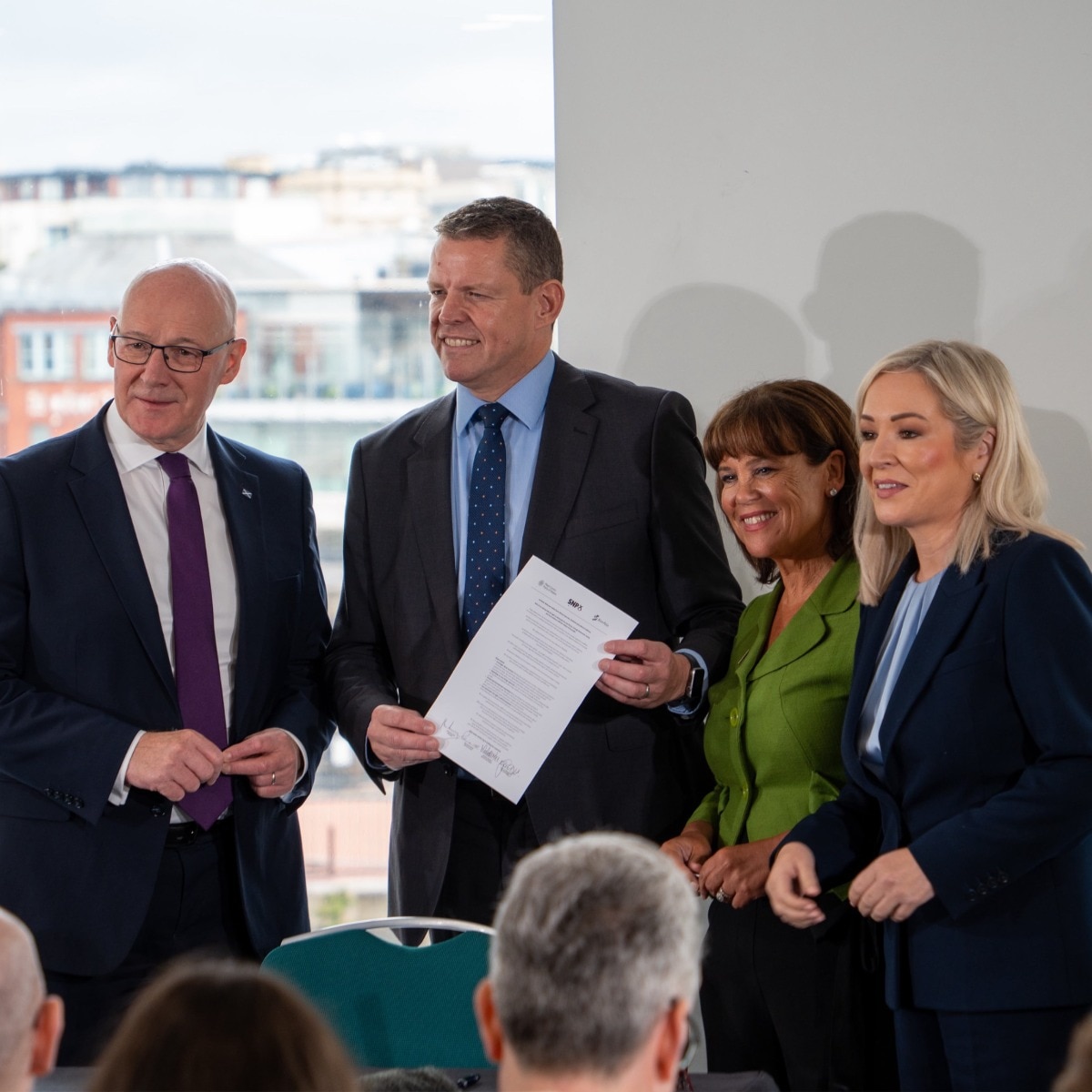 Scottish, Welsh and Irish leaders sign landmark independence pact, seek EU future