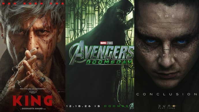 Shah Rukh Khan's King is slated to release a week ahead of Avengers: Doomsday and Dune: Part 3. (Photo: Movie Posters) Shah Rukh Khan