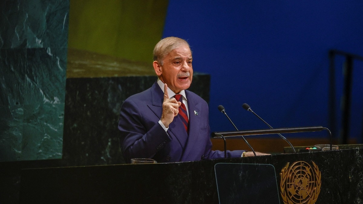 Shehbaz Sharif, Prime Minister of Pakistan, addresses the 81st United Nations General Assembly (UNGA) at UN headquarters in New York City, US. (Photo- Reuters)