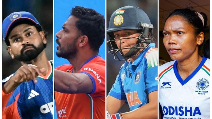 India will be aiming for gold in both cricket and hockey (Courtesy: AFP, AP, Hockey India) Shreyas Iyer, Harmanpreet Singh, Harmanpreet Kaur, Salima Tete
