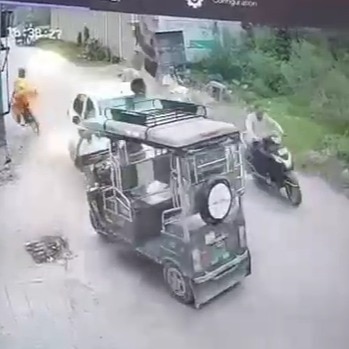 Car at 100 km/hour on rampage, hits multiple vehicles, throws man into air