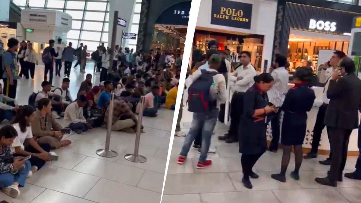 SpiceJet Delhi-Dubai flights delayed over 24 hours, passengers protest at Delhi airport SpiceJet Delhi-Dubai flights delayed over 24 hours, passengers protest at Delhi airport