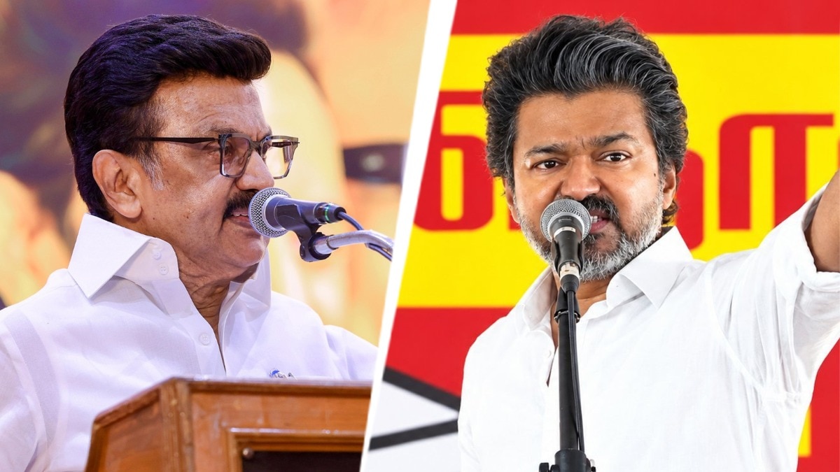 The DMK chief also challenged Vijay's allegation that the DMK, AIADMK and BJP were working together. (File Photo: ITG) Stalin Vijay