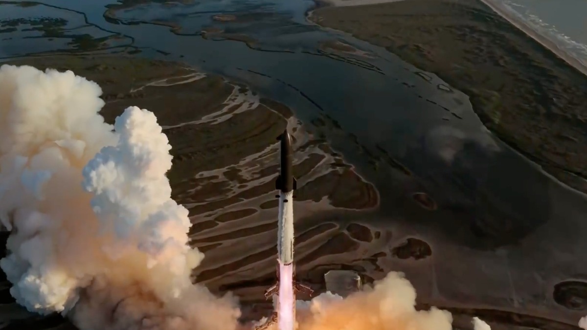 Starship launched on historic maiden orbital flight to complete six trips around Earth