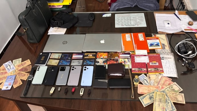 The recovery from the accused who stole valuables from a passenger on train.