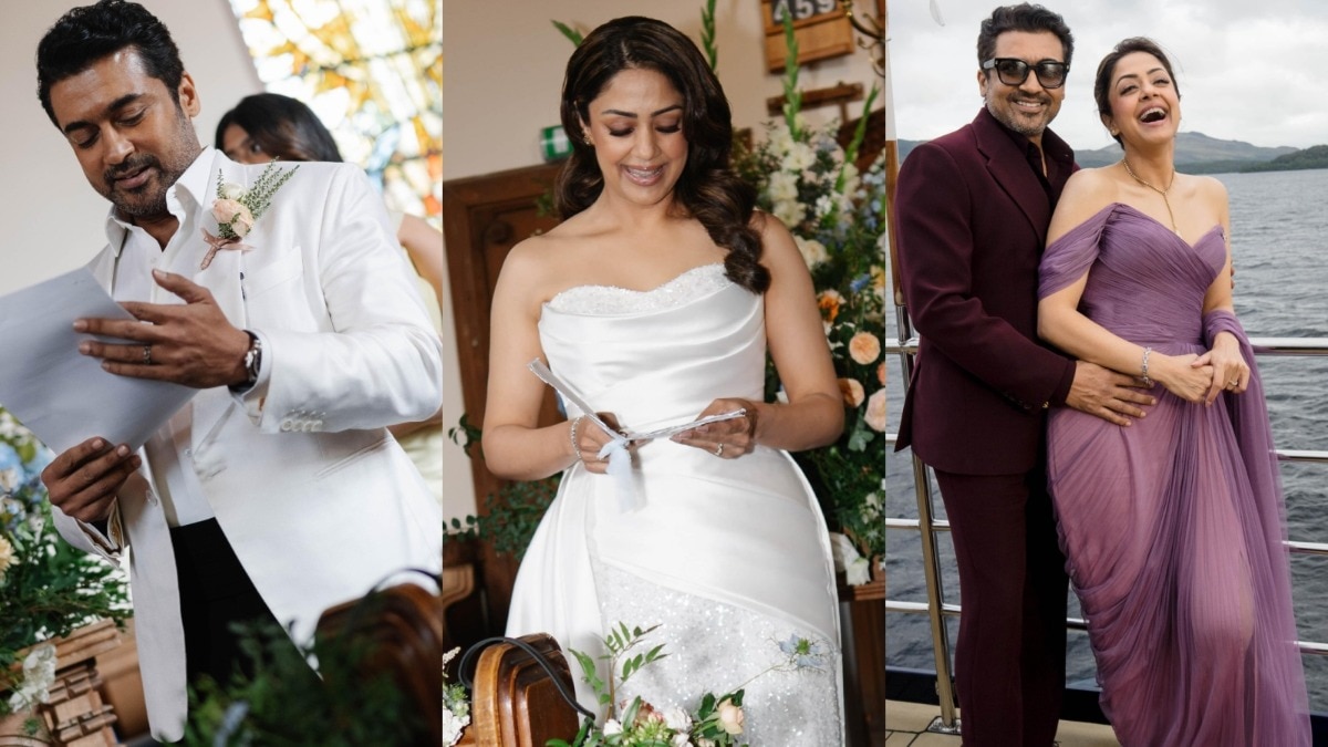 Inside Jyotika-Suriya's 20th anniversary: Vows at church, celebrations on yacht