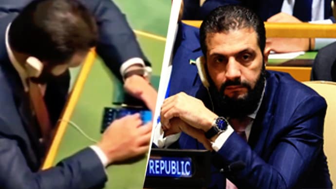 Candid footage caught the Syrian President scrolling Instagram Reels at the UN General Assembly. (Reuters photo)