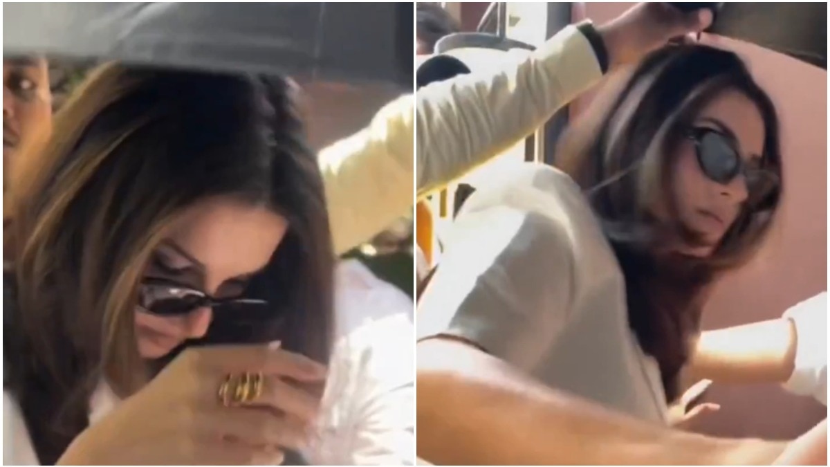 Tara Sutaria loses patience with paparazzi, shoves camera away. Watch