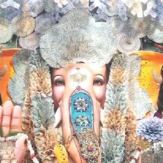 Telangana temples decorate Ganesha idols with currency notes worth Rs 2.90 crore