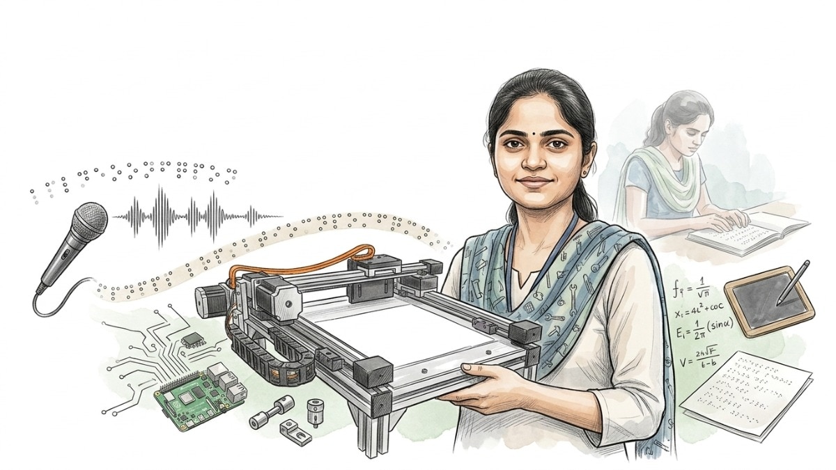 She built a printer that turns speech into Braille. It won India's Dyson Award