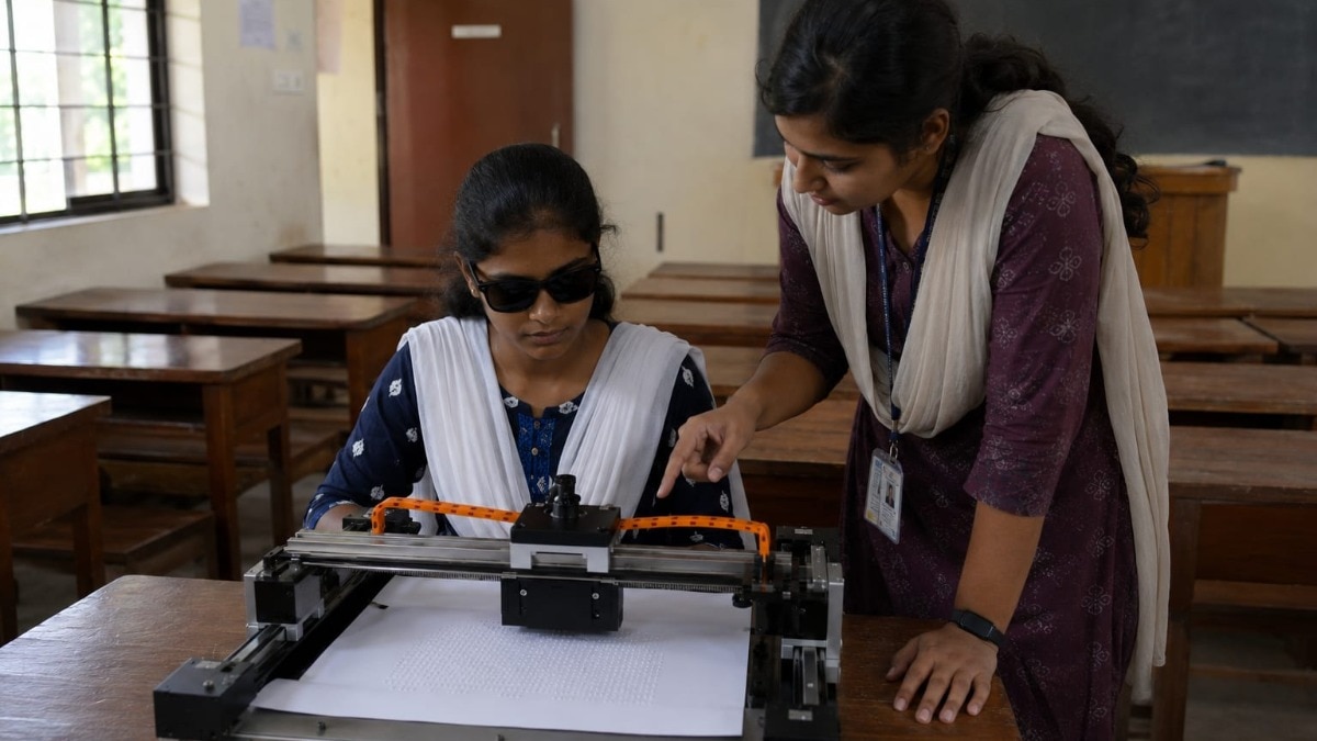 She saw a blind student struggle with Braille. Her answer won India's Dyson Award