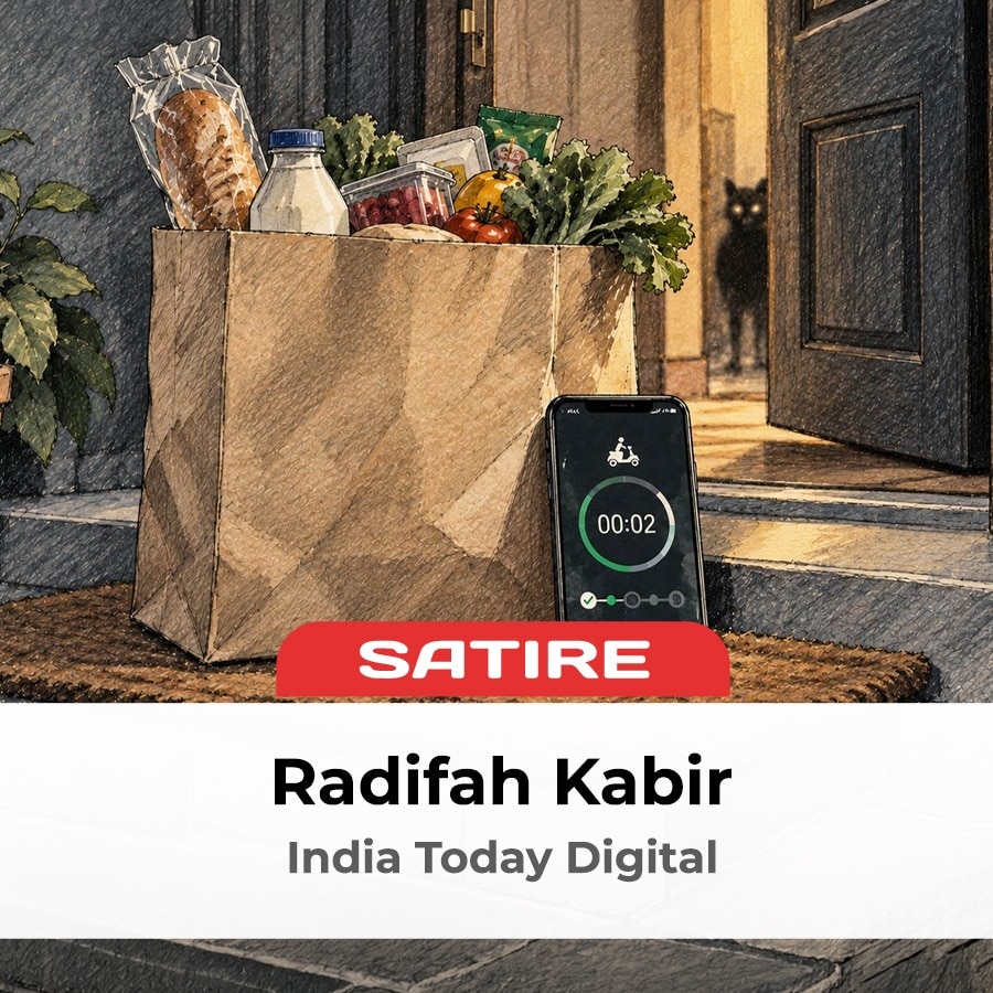 The countdown promising groceries in 10 minutes was never built to tell you how long they had already been waiting in the dark before it started. (Photo: Arun Uniyal/India Today)