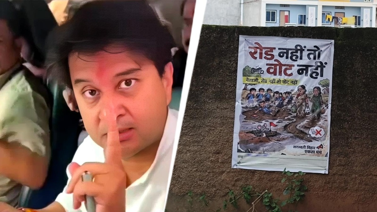 Man warns Scindia with vote denial over no road, Minister's response is viral
