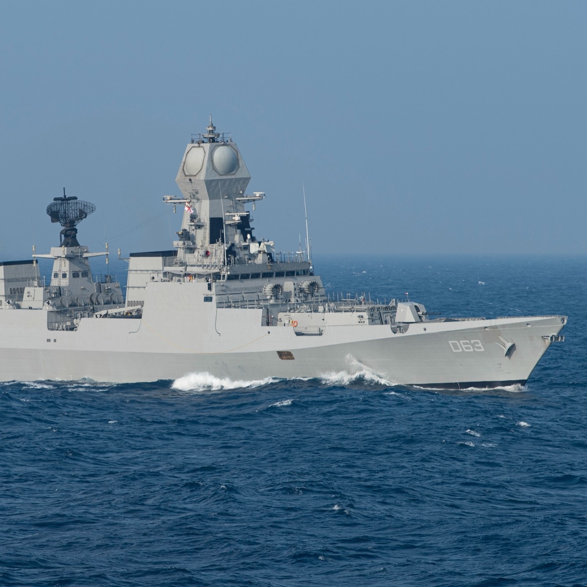 The Indian Navy destroyer INS Kolkata