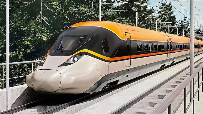 The Mumbai-Ahmedabad bullet train project has reached 62.16% physical progress, an RTI reply shows. (Photo: Indian Railways via ANI on X) The Mumbai-Ahmedabad High Speed Rail project is India's first bullet train corridor and spans 508 km between the two cities.