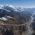 The proposed Nepal-China would cross the Tibetan Plateau and tunnel beneath the Langtang Himal, part of the central Himalayas, before descending to Kathmandu Valley. (Image: Google Earth/ AI-edit) The proposed Nepal-China would cross the Tibetan Plateau and tunnel beneath the Langtang Himal, part of the central Himalayas, before descending to Kathmandu Valley. (Image: Google Earth/ AI-edit)