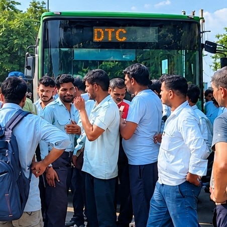DTC contractual drivers protest enters third day, commuters stranded across Delhi