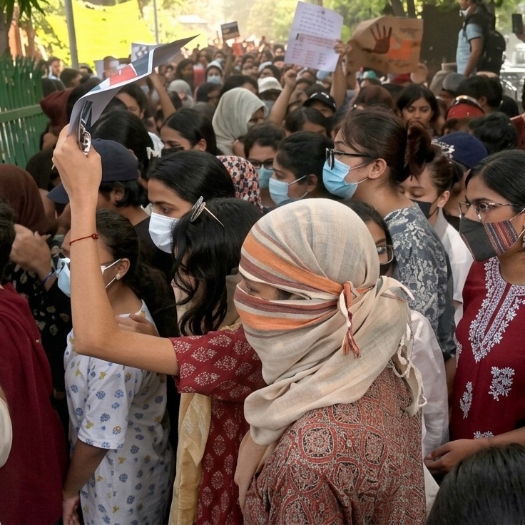 LSR classes put on hold as students protest after Kalkaji gangrape