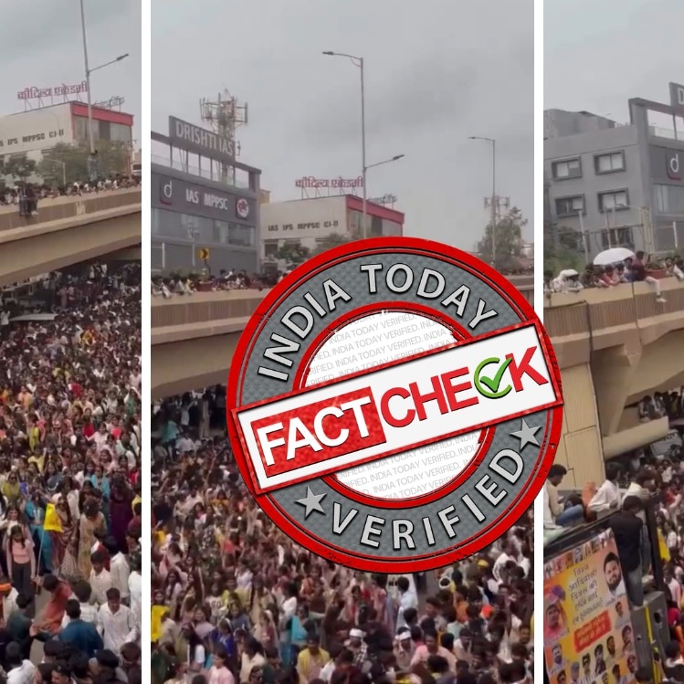 This video DOES NOT show Rahul Gandhi's ‘Chhatron Ki Goonj’ in Indore