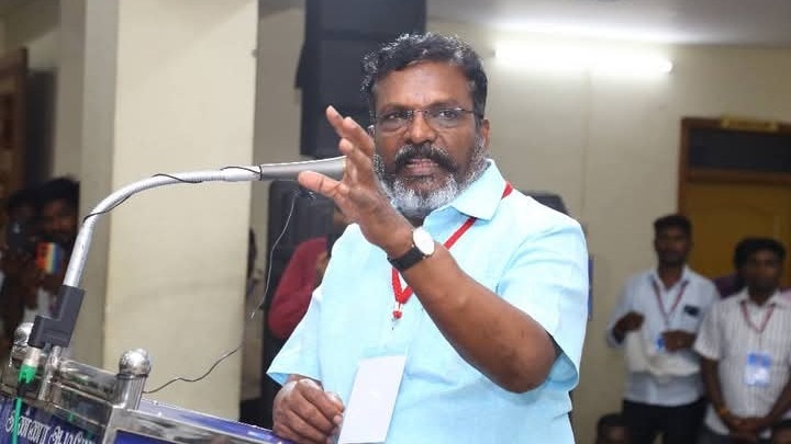 VCK president Thol Thirumavalavan VCK president Thol Thirumavalavan