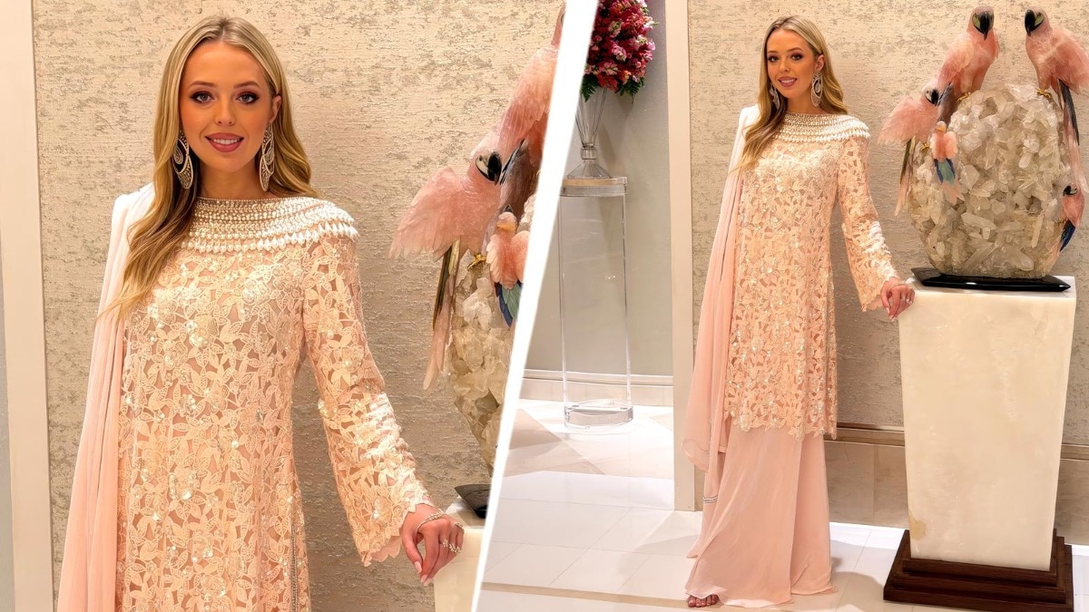 Donald Trump's daughter Tiffany is a desi Barbie in pink Manish Malhotra outfit